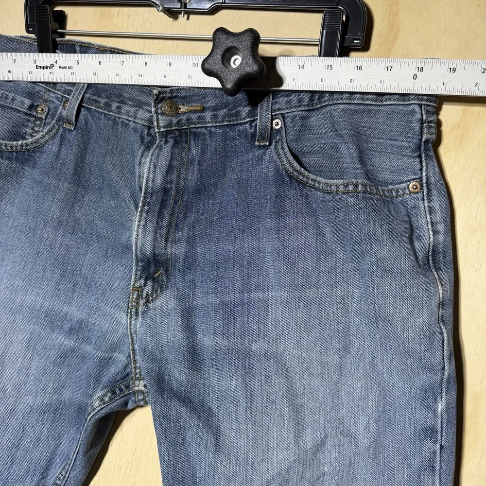 Signature Levi Strauss Mens 40x30 Bootcut Jeans Blue Denim 100% Cotton